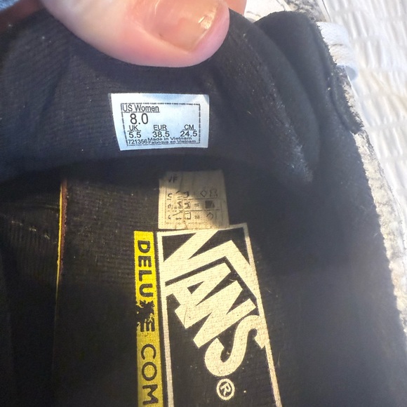 Vans Black and White Men's Sneakers - Picture 5 of 5